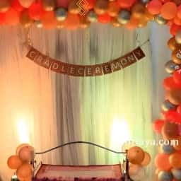 Elegant Cradle Ceremony Setup