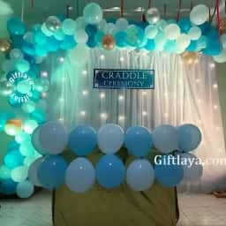 Cradle Ceremony Cloth Backdrop Decoration