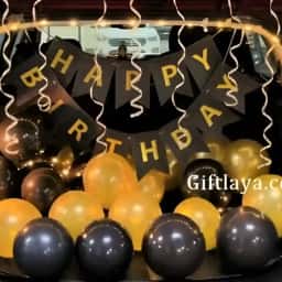 Black Golden Car Decor