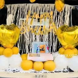 Golden Heart Car Decor