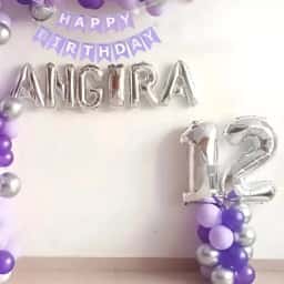 Purple Birthday Decoration