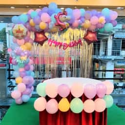 Simple Birthday Stage Decoration