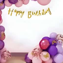 Simple Pastel Balloon Arch Decoration