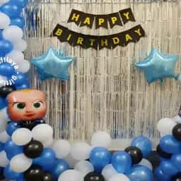 Boss Baby Birthday Hall Decoration