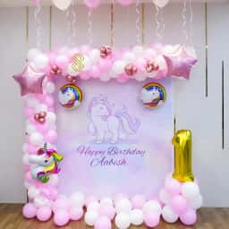 Unicorn Backdrop Decoration