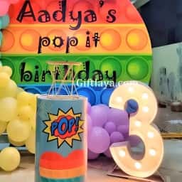 Pop It Theme Birthday Decoration