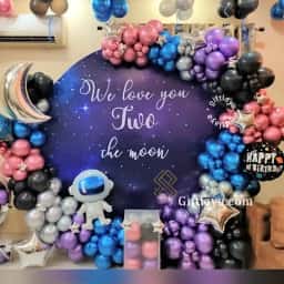 Premium Space Theme Birthday Decoration