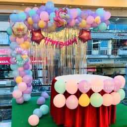 Simple Birthday Stage Decoration