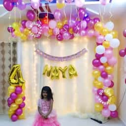 Baby Girl Birthday Decor