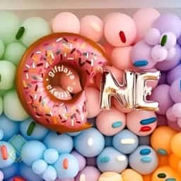 Donut Theme Balloon Wall