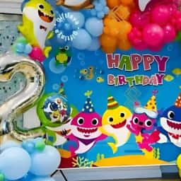 Baby Shark Theme Birthday Decoration
