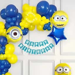 Minion Theme Balloon Decorations for Kids