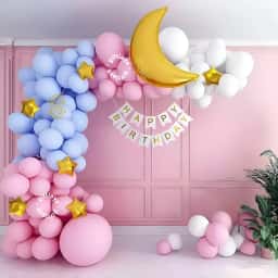 Star Moon Balloon Arch Decoration