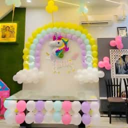 Unicorn Theme Hall Decoration