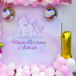 Unicorn Backdrop Decoration