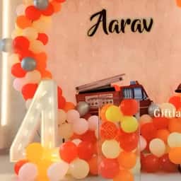 Fire Station Birthday Decoration