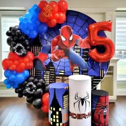 Spiderman Backdrop Decoration