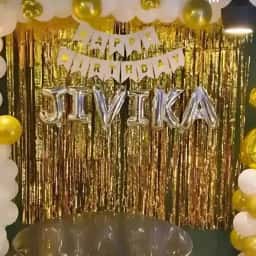 Kids Birthday Balloon Decoration at Home