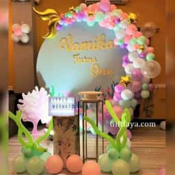 Mermaid Backdrop Birthday Decoration