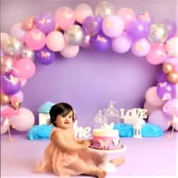 Cake Smash Photoshoot Decoration