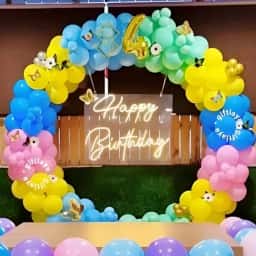 Colorful Balloon Ring Decoration