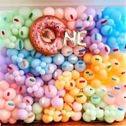 Donut Theme Balloon Wall