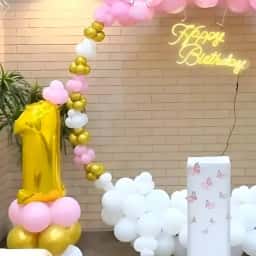 Simple Ring Birthday Decoration for Kids at Home