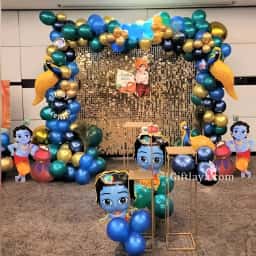 Krishna Theme Balloon Decoration