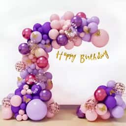 Simple Pastel Balloon Arch Decoration