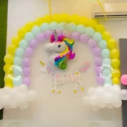 Unicorn Theme Hall Decoration