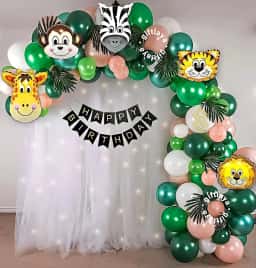 Jungle Theme Balloon Decoration