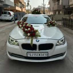 Indian Marriage Car Decoration with Flowers