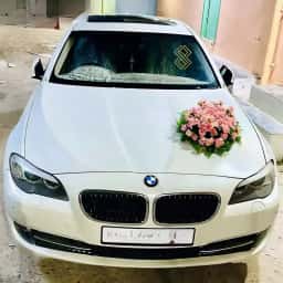 Simple BMW Bridal Car Decoration