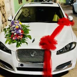 Vibrant Love Wedding Car Decoration