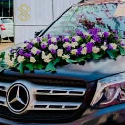 Elegant Mercedes Wedding Car Decoration