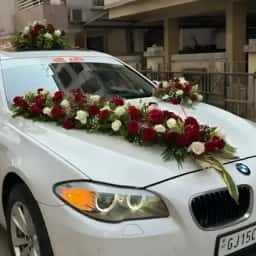Indian Marriage Car Decoration with Flowers