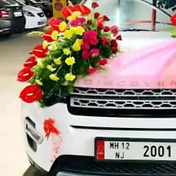 Wedding Car Decoration with Net