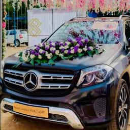 Elegant Mercedes Wedding Car Decoration