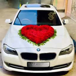 Simple Romantic Wedding Car Decoration