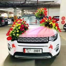 Wedding Car Decoration with Net