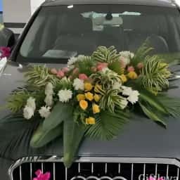Floral Wedding Car Decoration