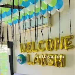 Blue White Baby Welcome Decoration