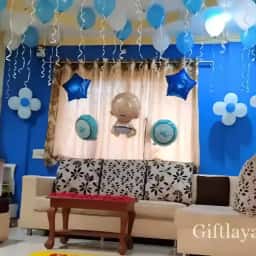 Welcome Flower and Balloon Decoration