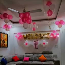 Welcome Baby Girl Decor