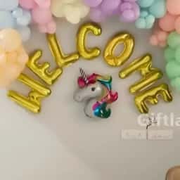 Bright Colored Welcome Decoration