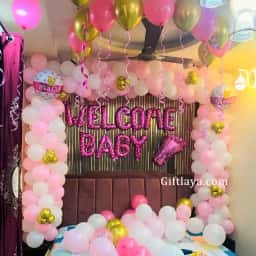 Pink White Welcome Decoration