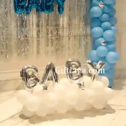 Blue White Baby Decoration