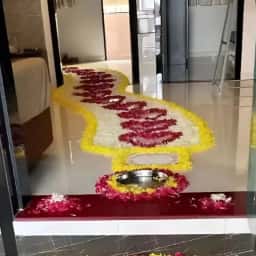 Entrance Flower Decoration for Welcome Baby