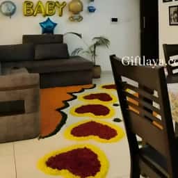 Blue Balloon Decor for Welcome Baby