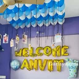 Welcome Home Baby Boy Decor